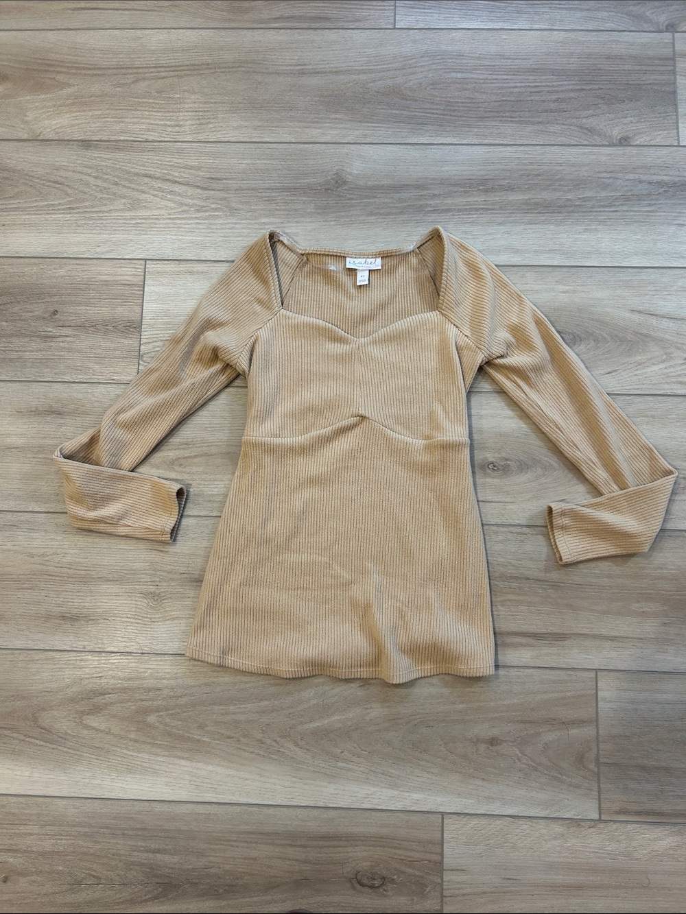 Ingrid & Isabel ribbed long sleeve top size XS